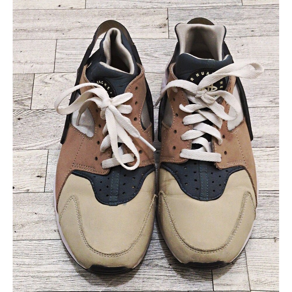 Nike Air Huarache Escape Women’s Lace-Up Sneakers Beige/Blue Size 8 DH9532-201